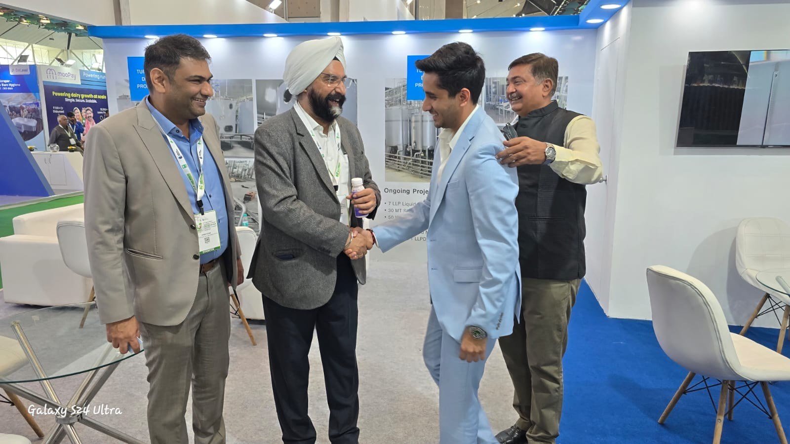 R S Sodhi Former MD Amul visits ADFPL stall at 52nd IDA Exhibition Delhi