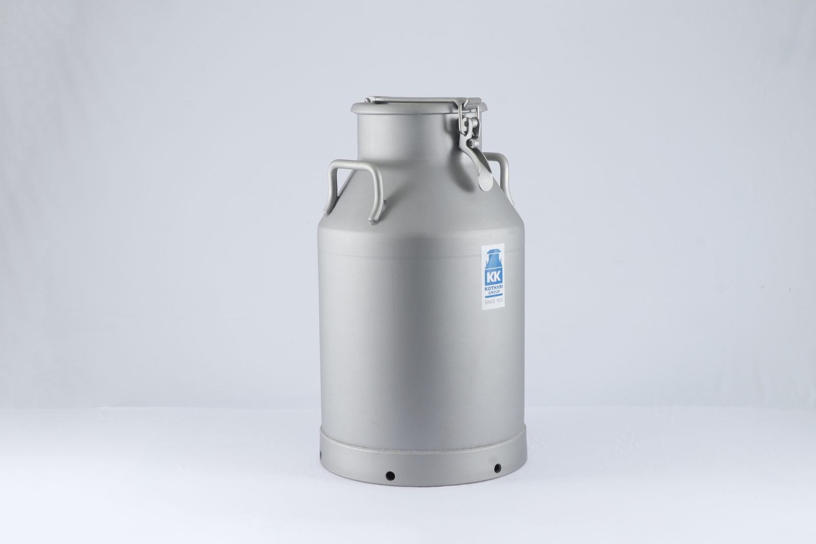 Aluminium Milk Can — Lockable Lid, Closed